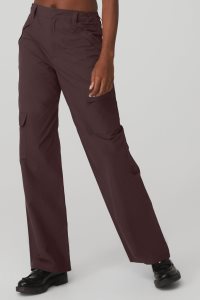 Alo Yoga The Edge Trouser Sporthosen Schwarz Kaffee | ZXLVMAH-43