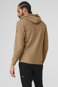 Alo Yoga The Triumph Hoodie Khaki | HVCMROX-98