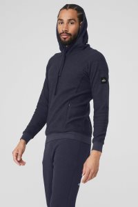 Alo Yoga The Triumph Hoodie Navy | DWJZTFC-05