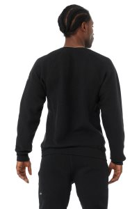 Alo Yoga Triumph Crew Neck Sweatshirt Hoodie Schwarz | ARFHBZS-93