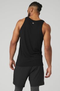 Alo Yoga Triumph Muskelshirt Schwarz | LMQPEZO-08