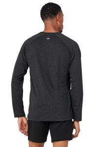 Alo Yoga Triumph Tee Long Sleeve Schwarz | LXAJIEN-12