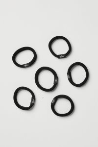 Alo Yoga Untangled Hair Tie 6-Pack Stirnband Schwarz | BZCEXYK-57