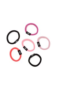 Alo Yoga Untangled Hair Tie 6-Pack Stirnband Rosa Mehrfarbig | LDRWMUF-82