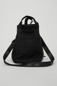 Alo Yoga Utility Cross Body Bucket Duffle Tasche Schwarz | SCUVAXL-85
