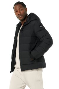 Alo Yoga Vail Puffer Jacke Schwarz | DWRAMQL-26