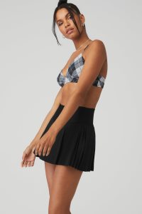 Alo Yoga Vapor Argyle Splendor BHs Schwarz Dunkelgrau | HAONXBJ-40