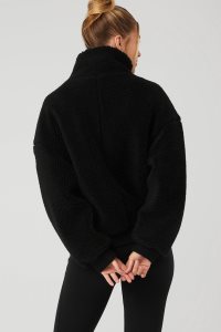 Alo Yoga Varsity Freizeitjacken Schwarz | OBMSGCZ-48