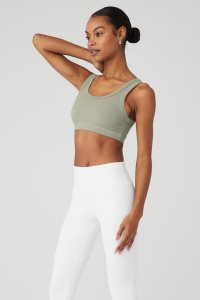 Alo Yoga Wellness BHs Zitrone Grün | JODVQES-48