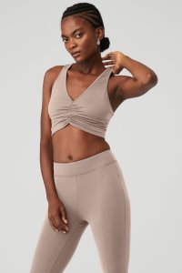 Alo Yoga Wild Thing BHs Grau Braun | FEALGMB-58