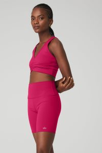 Alo Yoga Wild Thing BHs Rot | MOWSIHN-61