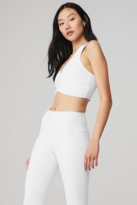 Alo Yoga Wild Thing BHs Weiß | UADPBKY-03